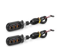 EUQIXMR Clignotant tournant Clignotant Moto Feux Signalisation Directionnelle Fluide Lumière Intermittences Pour Bajaj Pour Pulsar 200 NS Pour Pulsar200 RS(Fumée,2 PIÈCES)