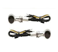 EUQIXMR Clignotant tournant Moto 3-en-1 Clignotant Dynamique Avant Arrière Indicateur Avec Feu Stop Frein Conduite Pour Hyosung(3 wires front silver)