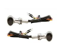 EUQIXMR Clignotant tournant Moto 3-en-1 Clignotant Dynamique Avant Arrière Indicateur Avec Feu Stop Frein Conduite Pour Hyosung(4 wires rear silver)