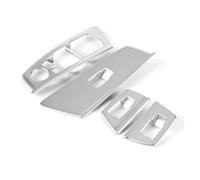 EUQIXMR Couvercle Bouton Levage Vitre Voiture Finition Intérieure Automobile Accessoires Réglage Pour Série 5 G30 2017 2018(Argent)