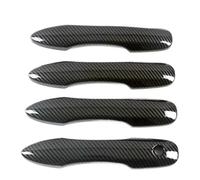 EUQIXMR Garnitures Poignées Porte Pour Corolla E210 Pour Touring GR Sport Hybrid 2020 2021 2022 Poignées portes extérieures voiture(Carbon 1 hole)