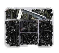EUQIXMR Moto Kit Complet Vis Boulon Carénage Vis Boulon Carénage pour Suzuki Accessoires(Noir)