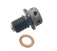 EUQIXMR Moto pour Kwasaki Z1000 Z650 Z250 Z750 Z800 ER4N ER6N ER6F ZR750 ZX6R 7R 10R ZX11 12R 14R KLX125 110 Boulon Bouchon Vidange D’Huile Magnétique Accessoires(Noir)