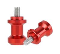 EUQIXMR Moto pour Triumph pour Street Triple R 2013-2015 pour Daytona 675 2009-2014 pour Thruxton R 2016 -Up M8 Bras Oscillant Bobines Curseurs Stand Boulons Accessoires(Rouge)