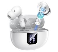 EUQQ Écouteurs sans Fil,Oreillette Bluetooth 5.4,Réduction Active de Bruit,36H Durée de Lecture,Hi-FI Stéréo,USB-C,IP7 Étanche,Écran LED,Contrôle Tactile,Casque for iOS Galaxy Xiaomi Oppo Android