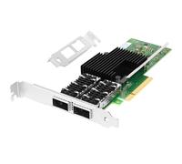 Euqvos PCIe Carte réseau Ethernet pour Intel XL710-QDA2 XL710-BM2 Chipset PCIe 3.0 x8 40 Go Dual Port QSFP+ LAN Carte Compatible avec Windows Server/Windows/Linux/VMware/ESX