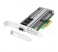 Euqvos pour Mellanox ConnectX4 25Gb Adaptateur Serveur Ethernet, PCIe 3.0 X4, 1*SFP28 Port, RDMA, 25/10 / 1 Gbps, 25Gigabit NIC Support Windows Server/Windows/Ubuntu/Linux