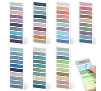 Euqvunn 1400 Pièces Marque Page Adhésif, 70 Couleurs Onglets Translucides, 7 Blocs, Sticky Note Tabs, Index Tabs Écriture & Repositionnables pour Annotation Livre, Organisation & Bureau