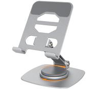 Euqvunn Base Stable Support Telephone Voiture, Réglable en Hauteur Support Tablette, Rotation Libre à 360° Support Telephone Bureau,Universel pour Tous Les Téléphones et Tablettes Phone Holder