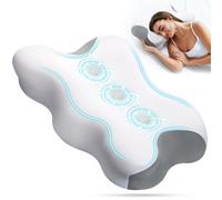 Euqvunn 【Design à 3 rainures amélioré】 Oreiller Ergonomique en Mousse à mémoire de Forme - Soulagement des douleurs cervicales et des épaules, 3 hauteurs, adapté à Toutes Les Positions de Sommeil