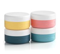Euqvunn Flacon Voyage, Récipients de Voyage pour Articles de Toilette sans BPA, Contenant Voyage Approuvé par la TSA 40ml, Pots à Crème en Silicone Anti-fuite pour Crème Cosmétique pour le Visage