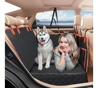 Euqvunn Protection Coffre Voiture Chien avec Fond Rigide [Taille Plus Large et Clip en métal] Housse Voiture Chien, Imperméable Protection Siege Voiture Chien Universel pour Voitures, SUV, coffres