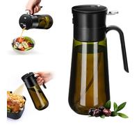 Euqvunn Spray Huile Cuisine d'olive, Vaporisateur Huile 2-en-1 Spray & Verseur [Jet Fin & Filtre Anti-Colmatage] Pulvérisateur Huile Cuisine Accessoires, Airfryer, Four, Huile/Vinaigre/Sauce, 580 ml