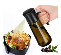 Euqvunn Spray Huile Cuisine d'olive, Vaporisateur Huile Spray [Jet Fin & Filtre Anti-Colmatage] Pulvérisateur Huil Cuisine Accessoires, Airfryer, Four, Vinaigre/Sauce, 280 ml