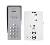 Eura Adp-38A3 Entra Interphone de Porte, kit Mains Libres, Serrure à Combinaison, 4 Fils Blanc