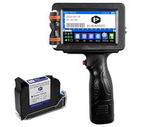 Eurannit E16 Handheld Inkjet Printer, Portable Smart Printer with 4.3" Touch Screen &Original Fast-Drying Ink 0.5 inch for Text/Barcode/Number/Image/Date Printer for Any Surface(Support 28 Languages)