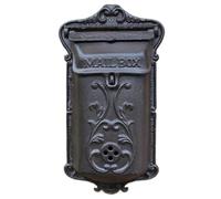 EURDFHY Boîte aux Lettres Retro Letter Mailbox Cast Iron Handicrafts Post Case Courtyard Wall Mounted Box Home Garden Decoration