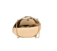 EURDFHY bourse de coquillage Pochette en forme de coquille acrylique or argent for femmes, sac soirée, mignon à bandoulière métal brillant, petit main(Gold)