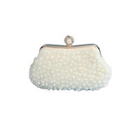 EURDFHY bourse de coquillage Sac de soirée en perles fabriqué à la main, une pochette élégante et for les sorties rassemblements mode(DS-1190beige)
