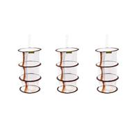 EURDFHY Filet Séchage Filet de séchage Pliable for Aliments, Panier Suspendu, for Herbes, Fleurs, bourgeons, Plantes, légumes, Fruits(Brown-3pcs)