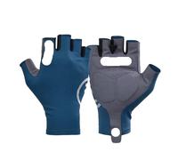 EURDFHY Gants Moto Gants de Cyclisme d'été for Hommes, rembourrés en Gel, Demi-Doigts, for vélo de Route, Accessoires(Blue,S)