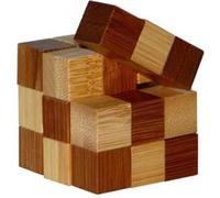 EUREKA 3D BAMBOO PUZZLE - SNAKE CUBES G