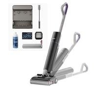 Eureka Aspirateur Laveur Inclinaison à Plat 180° Hauteur 13 cm, Nettoyage Bords Double, Lavage Eau Chaude 100°C, Séchage Air Chaud 75°C, 24000Pa, Anti Emmêlement 3,0, Autonomie 60min,FloorShine 880