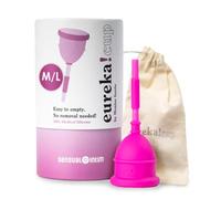 EUREKA! Cup Classique | Coupe menstruelle | Fabriqué avec 100% silicone médical | Doux et confortable | Réutilisable et facile à nettoyer (ML)