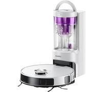Eureka E20 Plus Aspirateur Robot, 8000 Pa, Station de Vidange Auto, Laveur Anti Enchevêtrement, Autonomie 180 Min, Blanc Blanc G