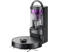Eureka E20 Plus Aspirateur robot auto-aspirant avec évitement des obstacles pour tapis et animaux domestiques Noir