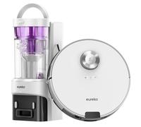 Eureka E20 Plus Gen2 Aspirateur Robot 8000 Pa avec Station sans Sac Anti Enchevêtrement Autonomie 180 Mins Blanc