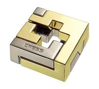 EUREKA ERGONOMIC Puzzle en Métal Huzzle Cast Cross, 1 Pièce, 3.5 cm x 3.5 cm x 1.4 cm, Assembly and Disassembly, 8 ans et plus