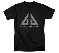 Eureka Global Dynamics Logo T Shirt Mens License Sci FI TV Tee BlackL