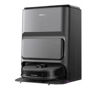 Eureka J12 Ultra Gen2 Robot Aspirateur Laveur avec Station de Base Vidange Automatique Lavage de Serpillière, Aspiration 7 000 Pa, Lavage Double Laser à Ligne LiDAR Navigation, Séchage à l'Air Chaud