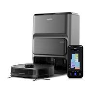 Eureka J12 Ultra Robot Aspirateur Laveur avec Station Automatique de Vidange Lavage Séchage, Aspirateur Robot de 5000Pa, Serpillière Rotative, Double LiDAR Navigation, Évitement d'Obstacle 3D IA