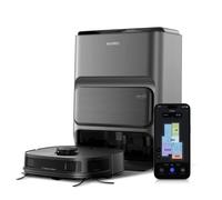 Eureka J12 Ultra Robot Aspirateur Laveur avec Station Automatique de Vidange Lavage Séchage, Aspirateur Robot de 5000Pa, Serpillière Rotative, Double LiDAR Navigation, Évitement d'Obstacle 3D IA