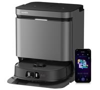 Eureka J15 Pro Ultra Aspirateur Robot,Robot Aspirateur Laveur 16200 Pa,Nettoyage des Bords,Brosse Anti Enchevêtrement,Lavage de Serpillière à l'eau Chaude 75℃,Base Autonettoyante