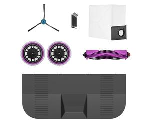 Eureka Kit d'Accessoires pour J15 Pro Ultra Robot Aspirateur Laveur, 1 Brosse Latérale, 2 Serpillières, 1 Brosse à Rouleau, 1 Filtre HEPA, 1 Sac à Poussière, Blanc