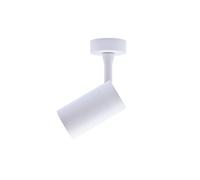 Eurekaled GU10 - Spot orientable 360° avec faisceau directionnable - Ampoule interchangeable - Pour salon, cuisine, couloir - IP20 (Blanc)