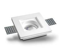 Eurekaled® - Porte-spot en plâtre céramique à encastrer carré Slim pour plafonds suspendus COD.PF1240