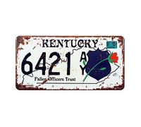 Eureya Kentucky 6421 Automatique de Voiture de Plaque d'immatriculation Tag Home/Cafe Bar/Pub/Restaurant/Salon Décoration Murale Vintage Plaque 6"x12"