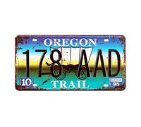 Eureya Oregon 178 AAD Plaque d'immatriculation Auto pour Maison, café, Bar, pub, Restaurant, Exposition Murale Vintage 15x30cm