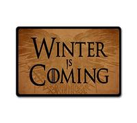 Eureya Paillasson antidérapant « Winter is Coming » - Pour intérieur et extérieur - 40 x 60 cm