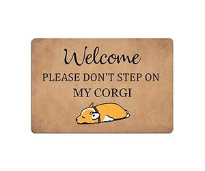 Eureya Paillasson avec inscription « Welcome Please Don't Step On My Corgi » - 40 x 60 cm
