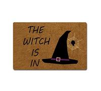 Eureya Paillasson Halloween The Witch is in Paillasson Intérieur/extérieur de Cuisine Rugs Tapis en Caoutchouc Welcome Home Decor 40x60cm