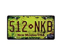 Eureya Plaque en métal en étain pour maison, café, bar, décoration murale, plaque d'immatriculation de voiture 30 x 15 cm - Souvenir parfait, Étain, 512 Nkb New Mexico Usa, 30X15cm