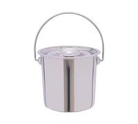 EurHomePlus Seau en acier inoxydable avec couvercle - 6 l, 12 l, 20 l - Avec couvercle - Seau à lait - 6 l