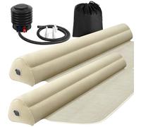 Eurhomewit 2 Pièces Barrière Gonflable de Sécurité pour Lit d’Enfant, Protection Antichutes pour Petits, 148cm Flocage de Surface, Bar de Lit Gonflable Transportable de Voyage, pour Lits Doubles