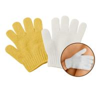 EURI | Paire de gants exfoliants de bain | Gants de douche pour le bain | Exfoliant corporel 2 gants, couleurs assorties au hasard