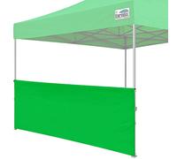 Eurmax Paroi solaire instantanée aux États-Unis pour auvent pop-up de 3 x 3 m, demi-mur, auvents instantanés d'extérieur, pergola, 1 demi-paroi latérale uniquement (vert kelly)